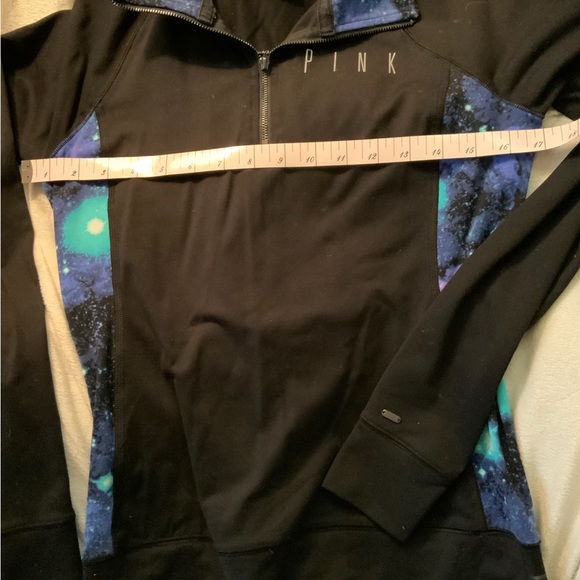 Black Victorias Secret Pink quarter zip pullover sz XS - Picture 7 of 7